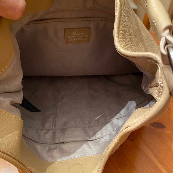 RALPH LAUREN LEATHER SHOULDER BAG - Picture 10 of 11